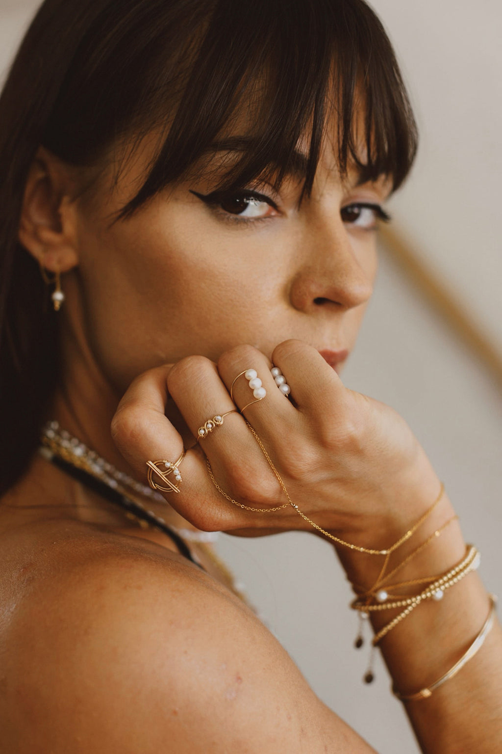 Isis Ring - Cultured Pearl