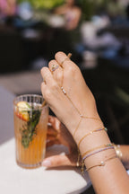 Théa hand jewel - Cultured pearls