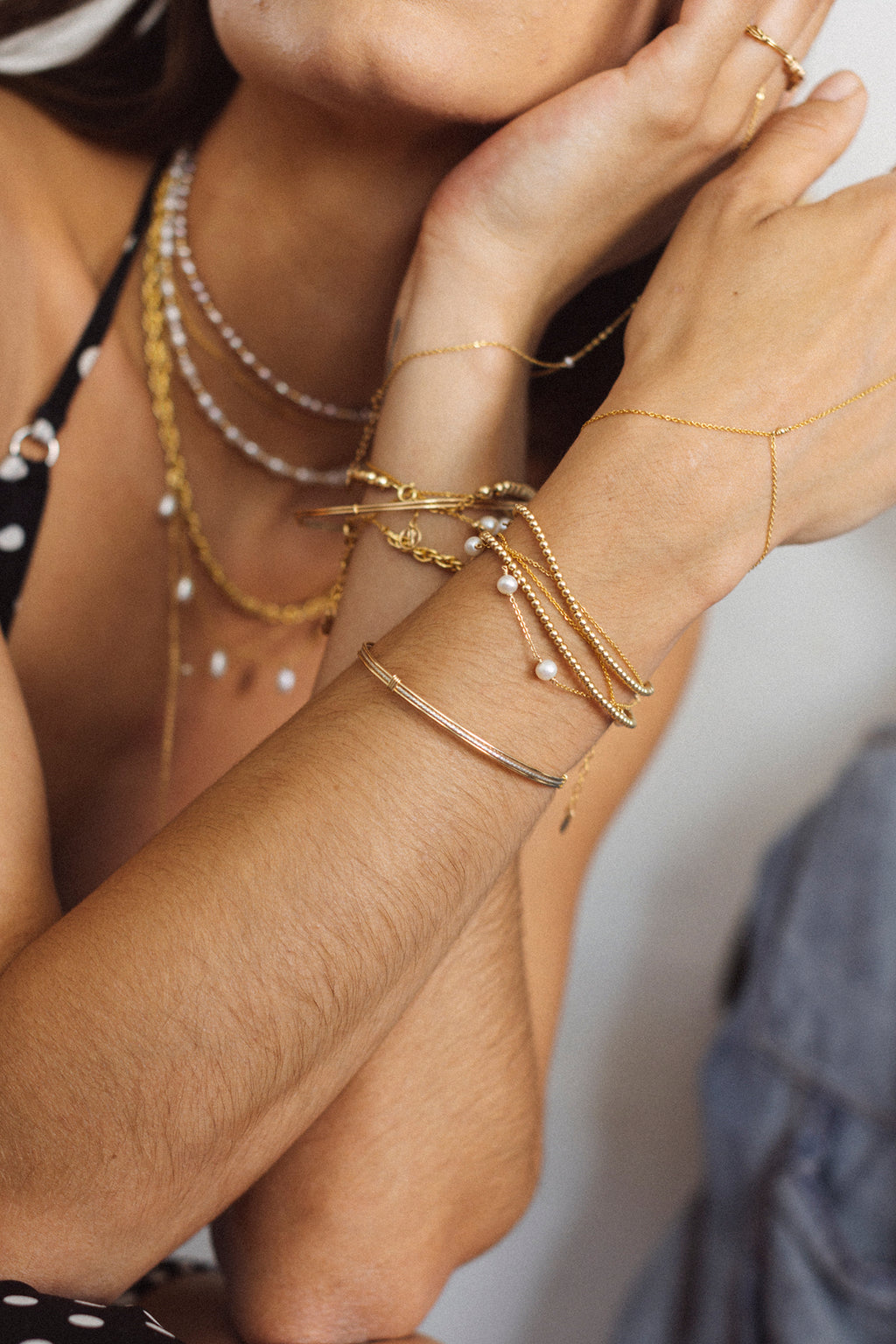 Bracelet - Sol Necklace - Cultured pearl