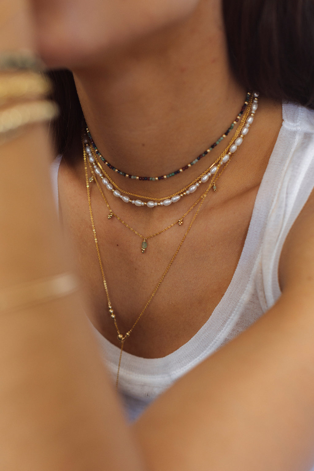 Necklace - Cultured pearls