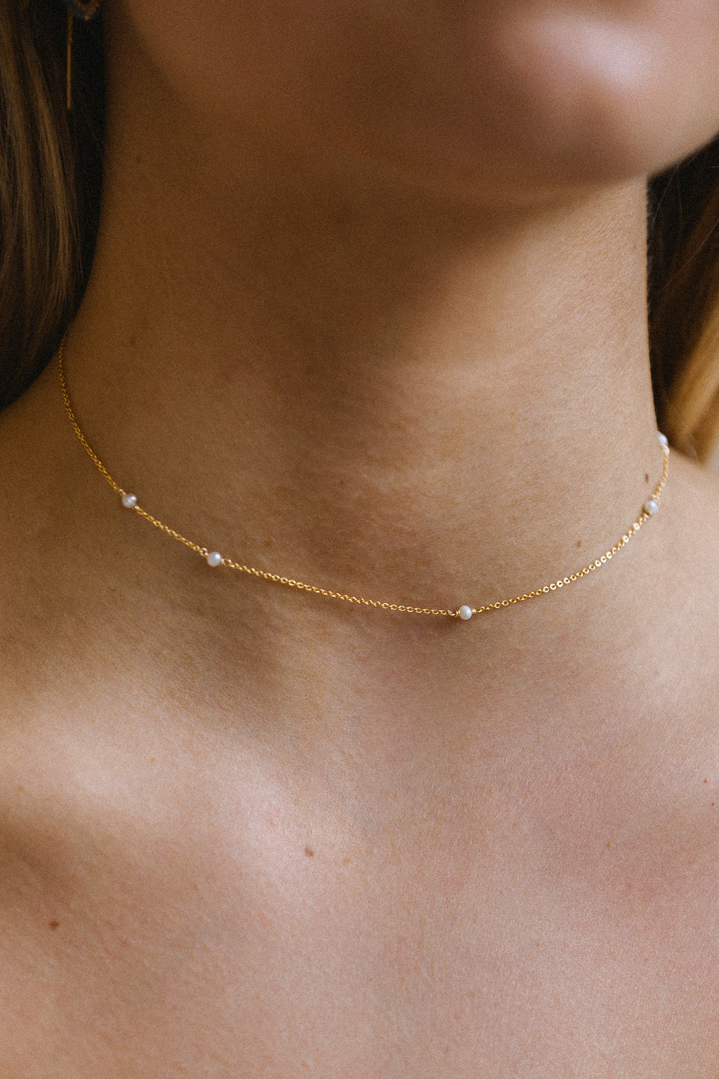 Satellite Necklace-Bracelet - Cultured pearls