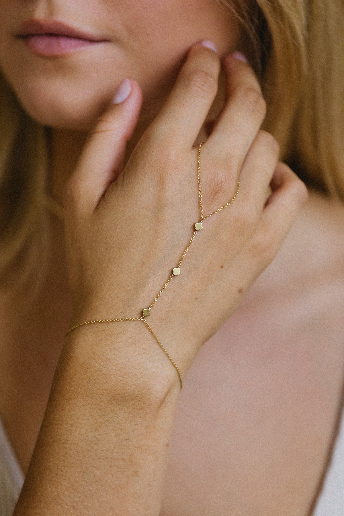 Amaya Hand Jewelry - Pyrite Clover
