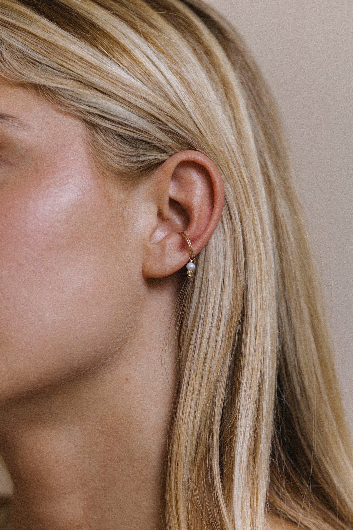 Fake Gaïa piercing - Cultured pearl