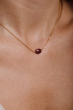 Victoire Necklace - Pink Strawberry Quartz