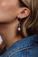 Louise Earrings - Stone