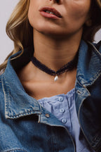 Madeleine Necklace - Dark Blue