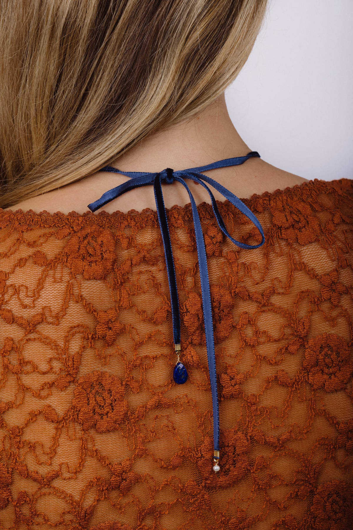Antoinette Necklace - Dark Blue