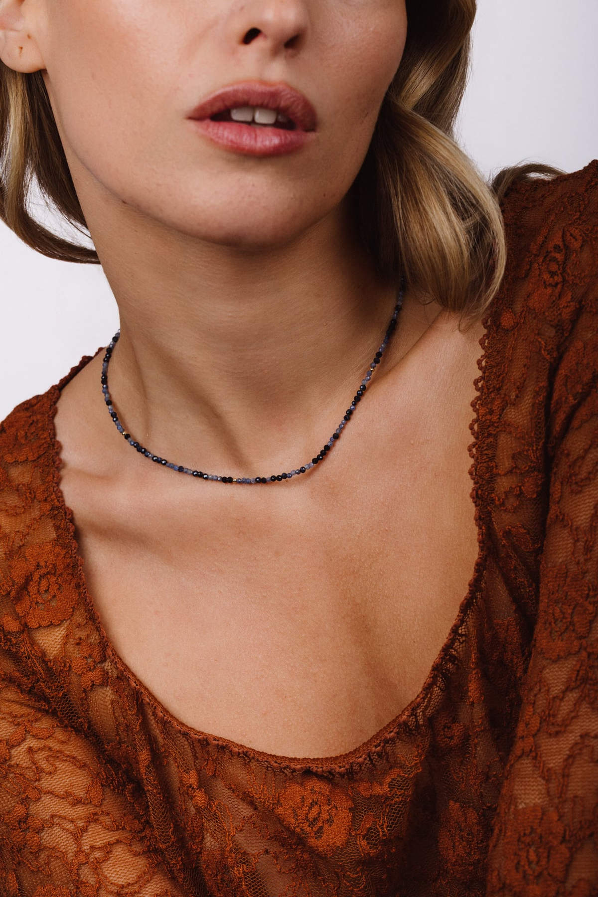 Queen Necklace 40cm - Sapphire