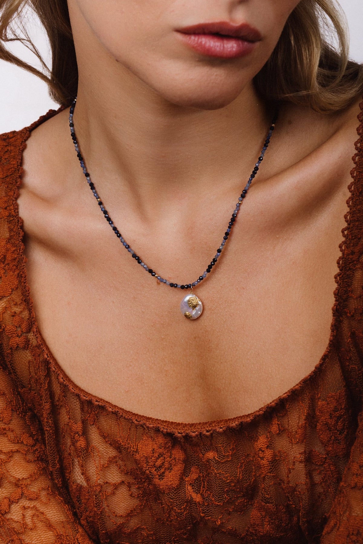 Queen Necklace 40cm - Sapphire