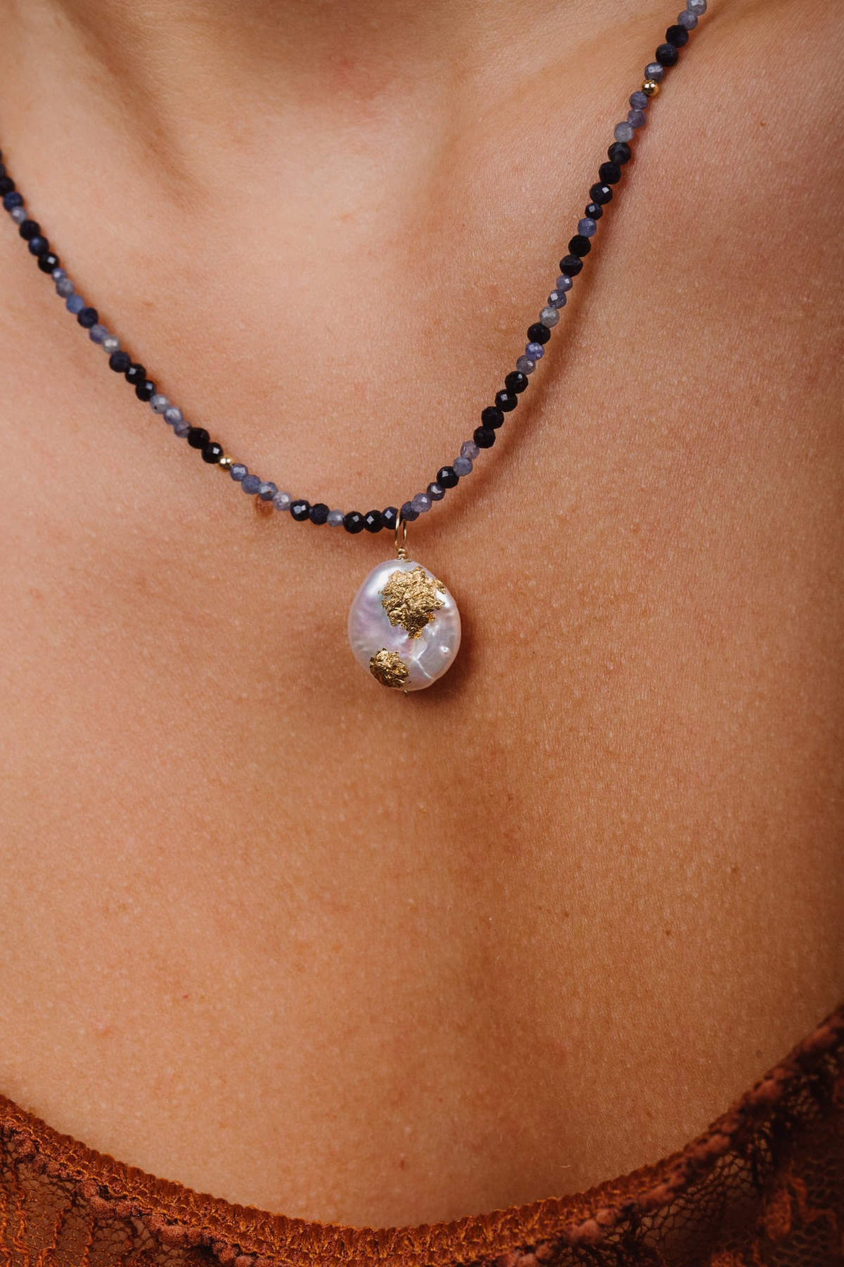 Queen Necklace 40cm - Sapphire