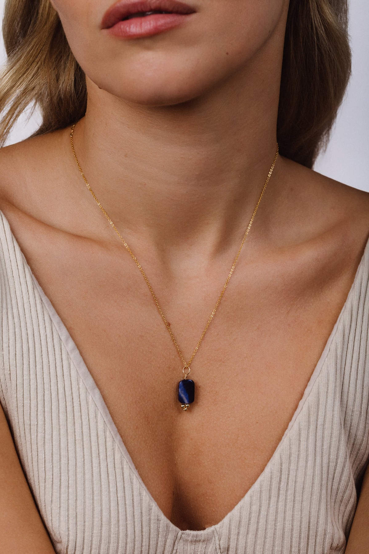 Large Bell Pendant - Sodalite