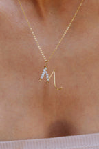 Woven letter - Cultured pearl