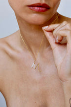 Woven letter - Cultured pearl