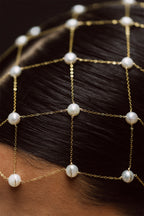 Toison Dorée head jewelry - Cultured pearls