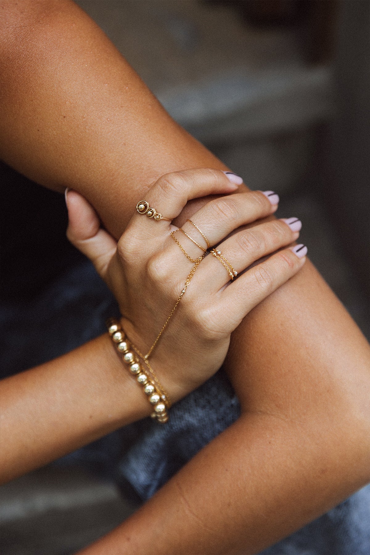 Amélia Triple Ring - Gold