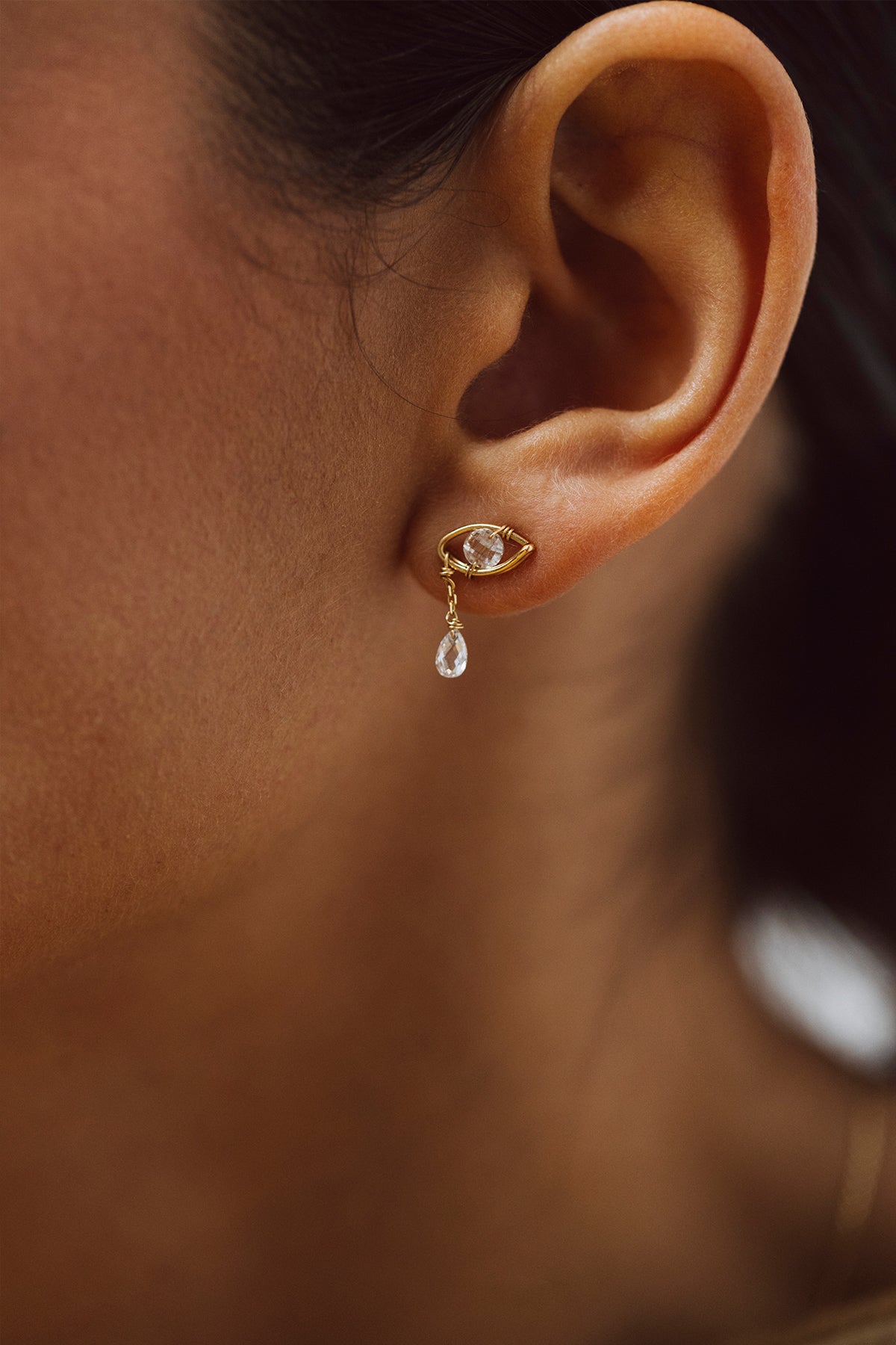 Climber Kamsa tassel - 750‰ gold white diamond