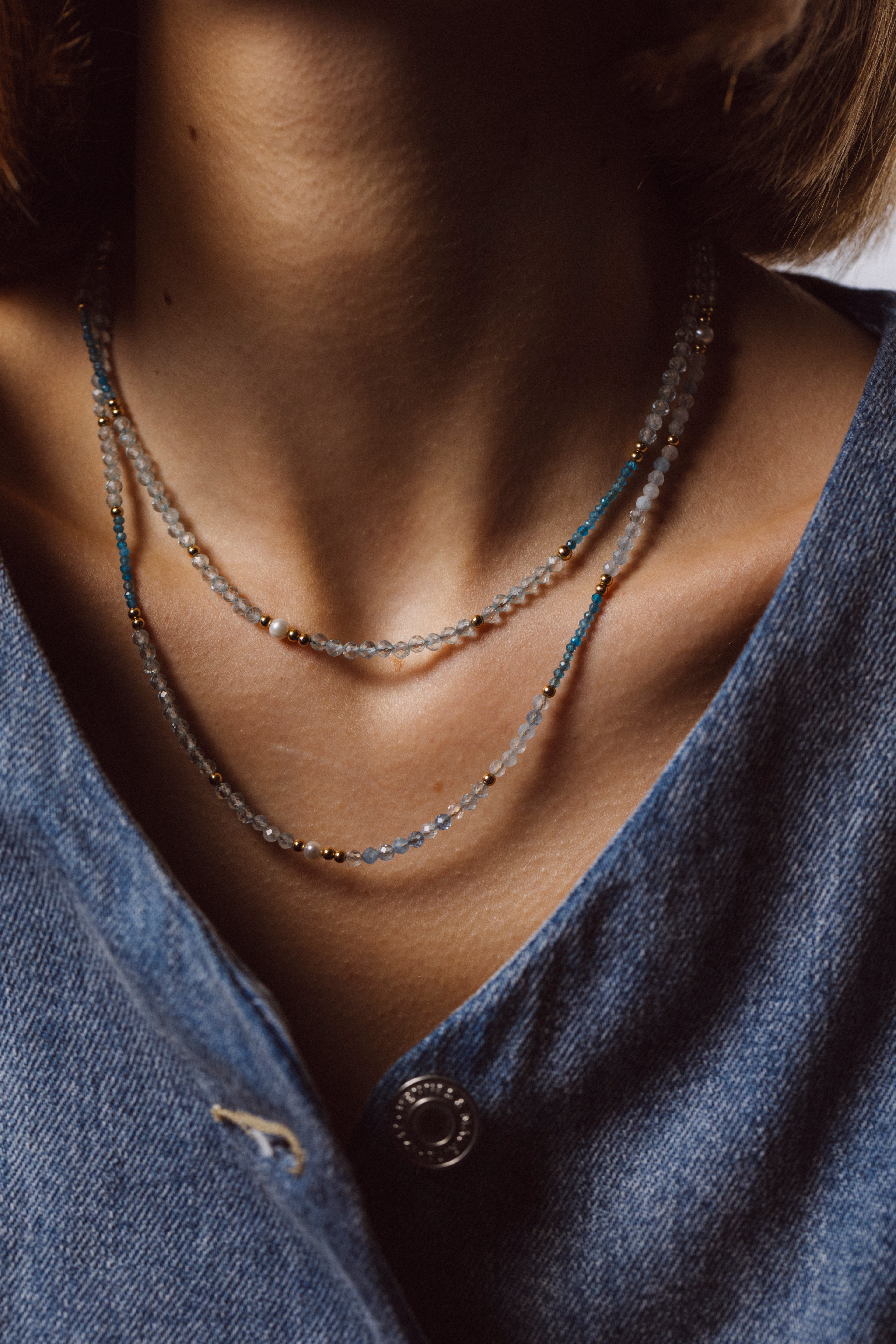 Queen Necklace 80cm - Azure
