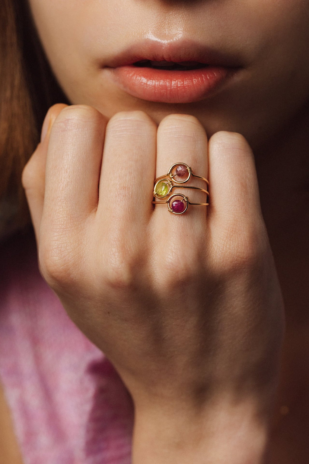 Swan Ring - Tourmaline
