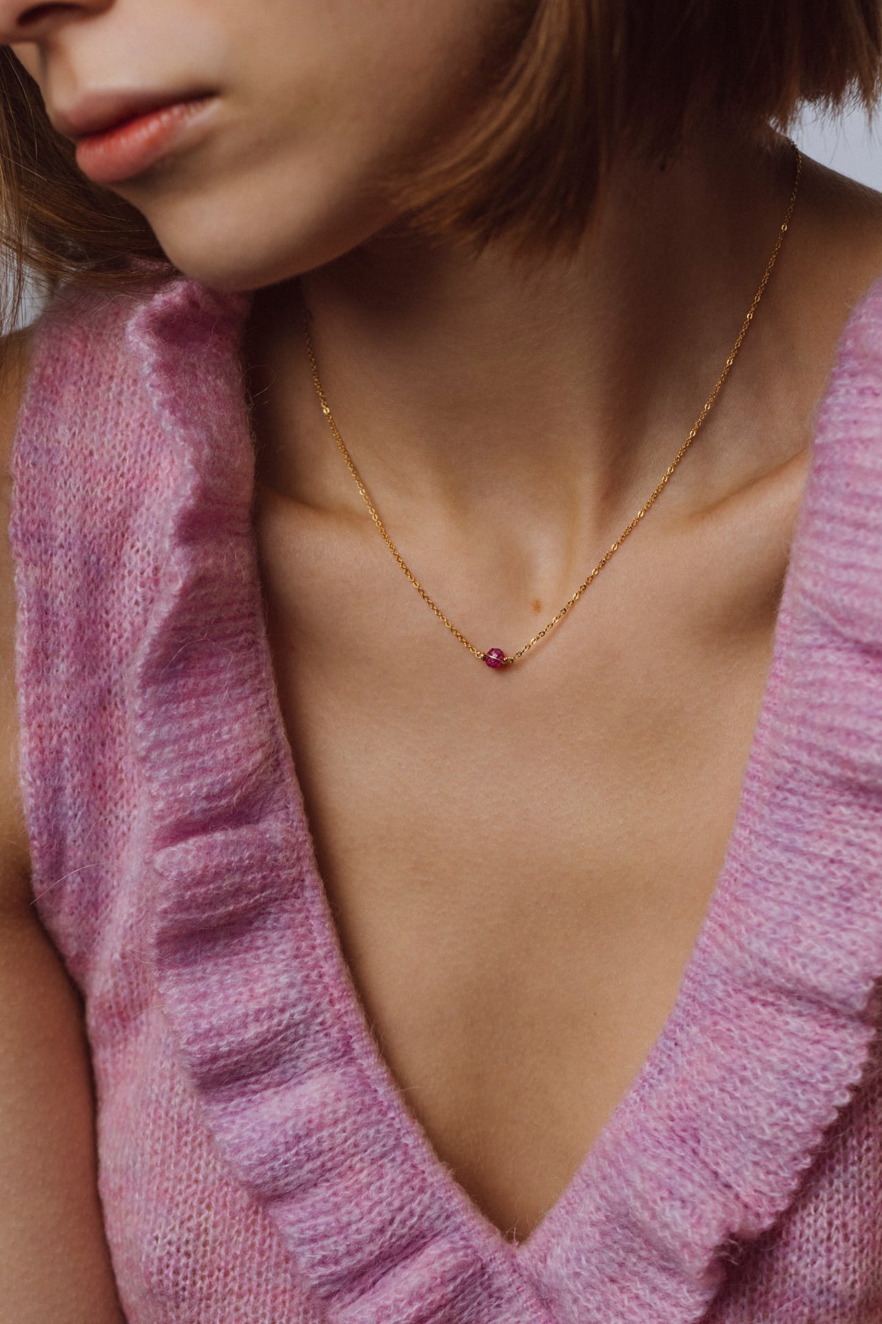 Stella Necklace - Ruby