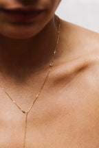 Vice-Versa Adjustable Necklace - 750‰ Gold White Diamond