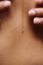 Vice-Versa Adjustable Necklace - 750‰ Gold White Diamond