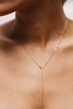 Vice-Versa Adjustable Necklace - 750‰ Gold White Diamond