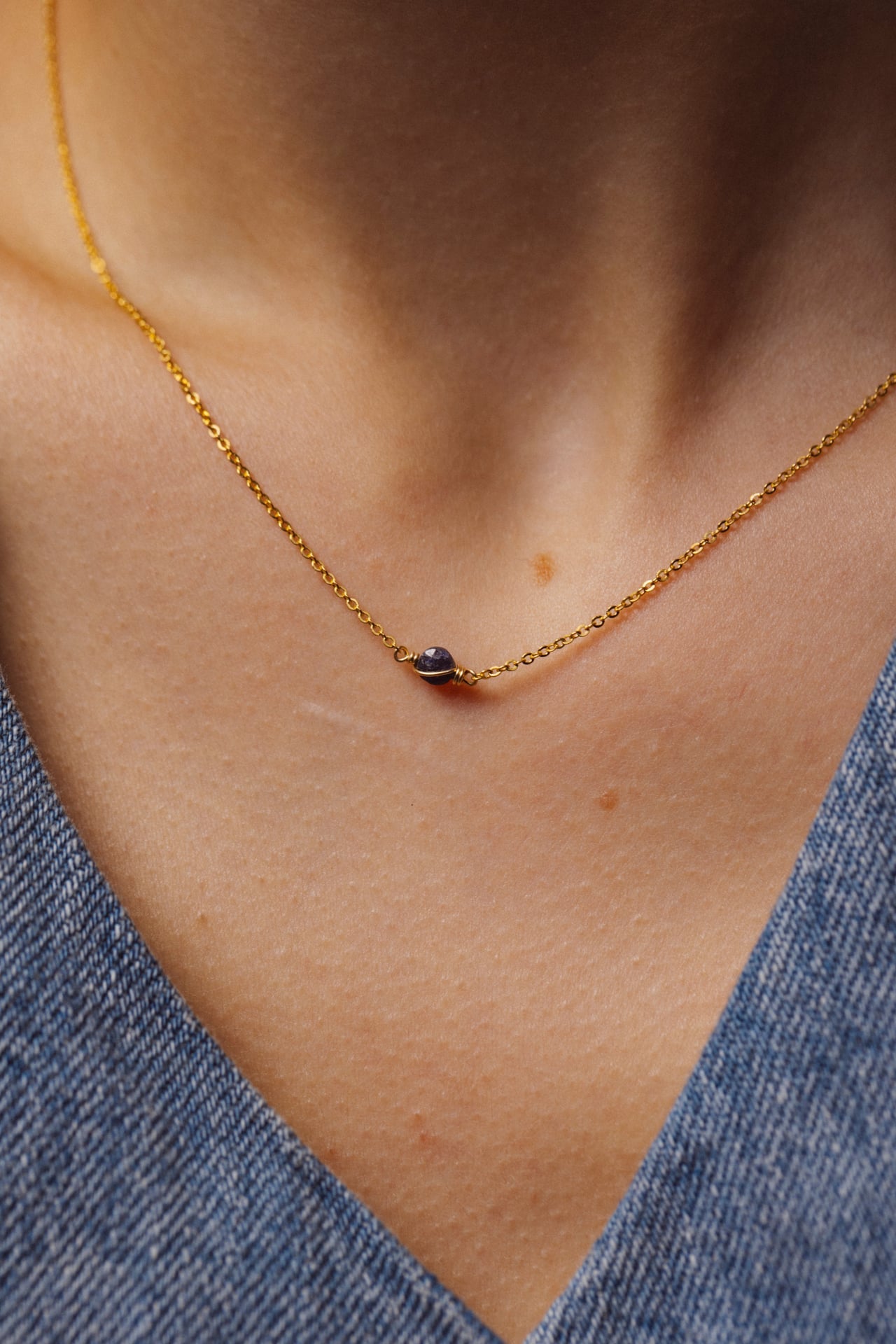 Stella Necklace - Sapphire