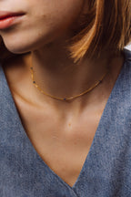 Satellite Bracelet-Necklace - Sapphire