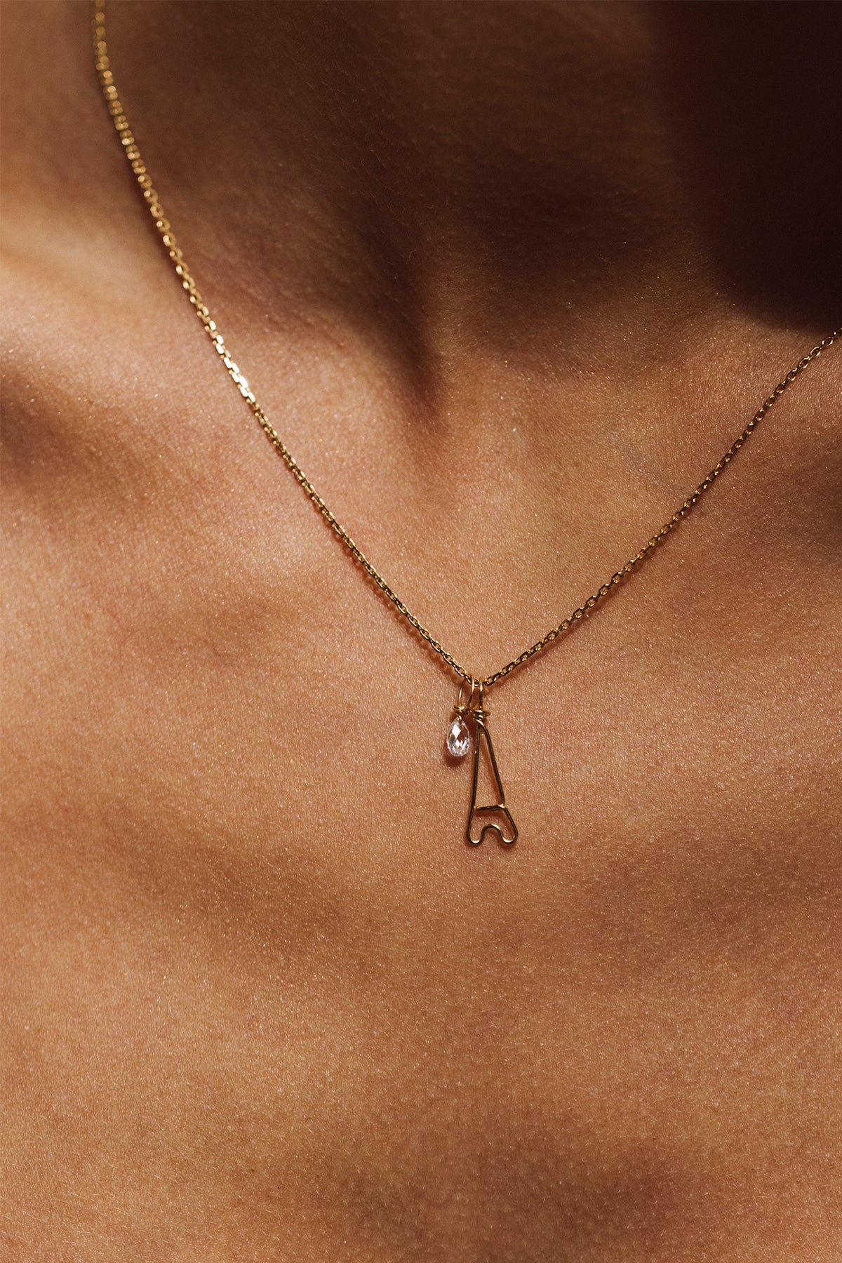 Mia Pendant - 18k Gold - White Diamond
