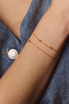 Satellite Bracelet-Necklace - Sapphire