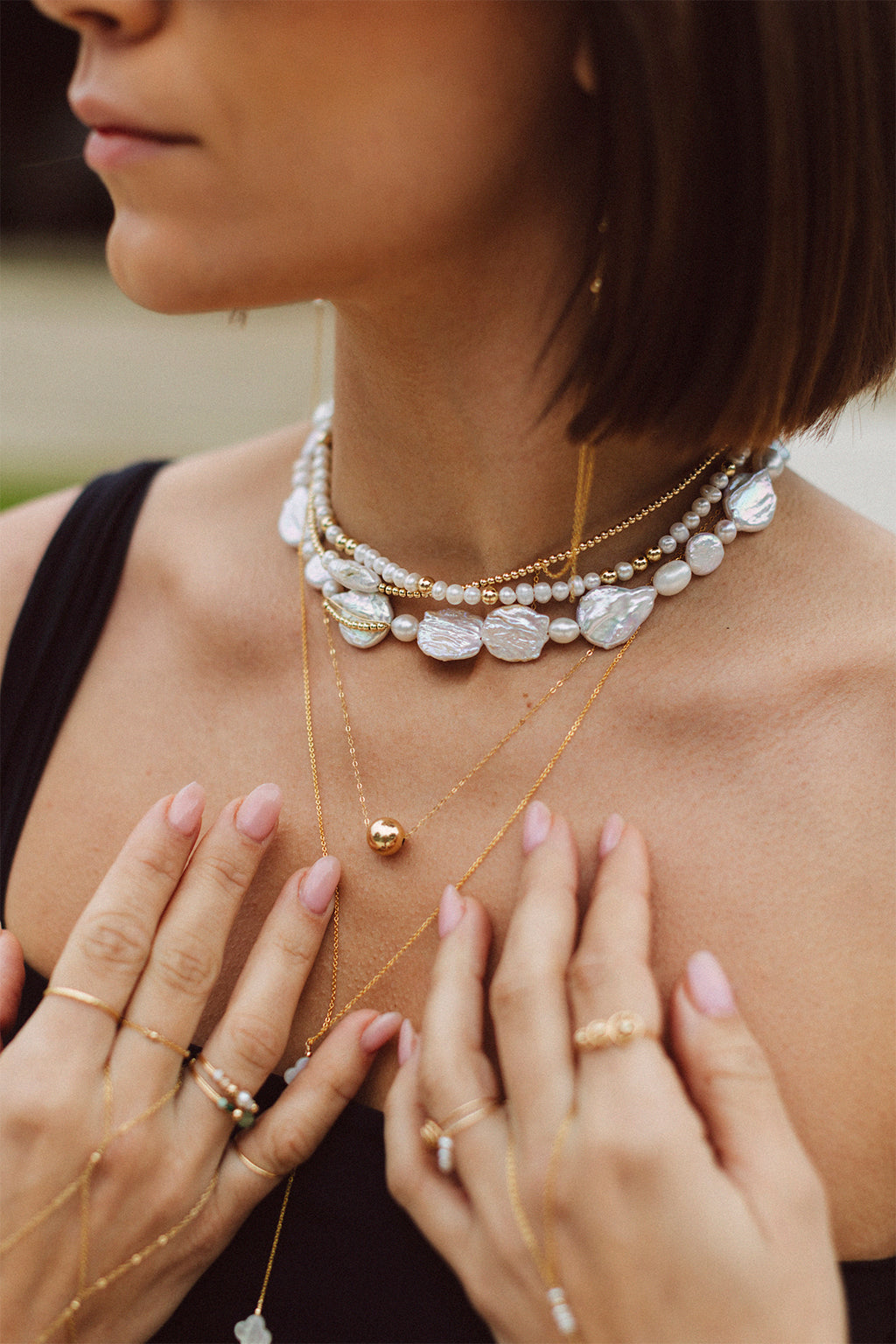 Lana necklace - Cultured pearl