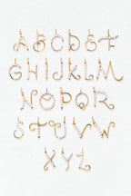 Woven letter - Cultured pearl