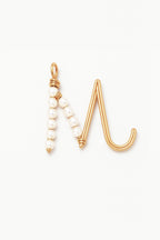 Woven letter - Cultured pearl