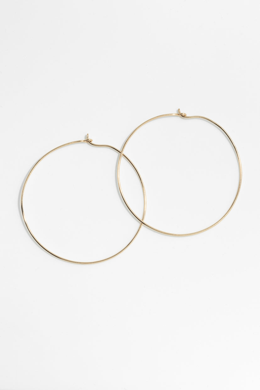 Maxi Sia Hoops – 750‰ Gold