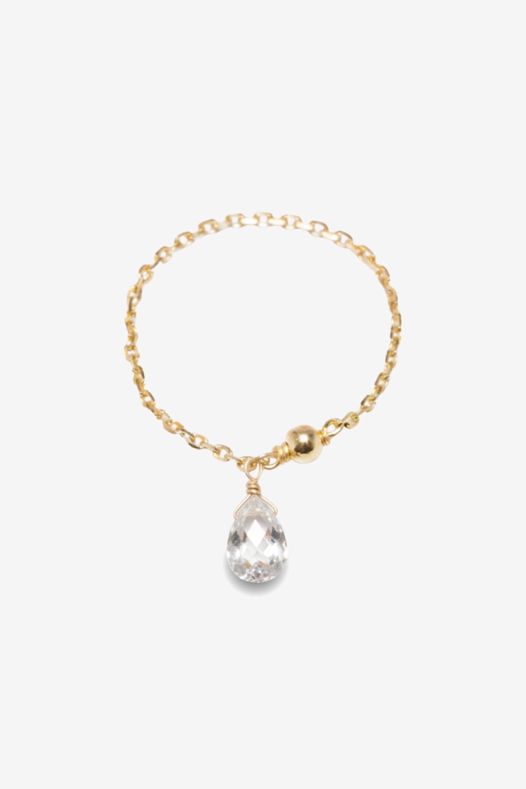 Mia Ring – 750‰ Gold – White Sapphire