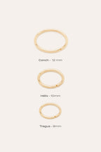 Helix piercing ring - 750‰ Gold