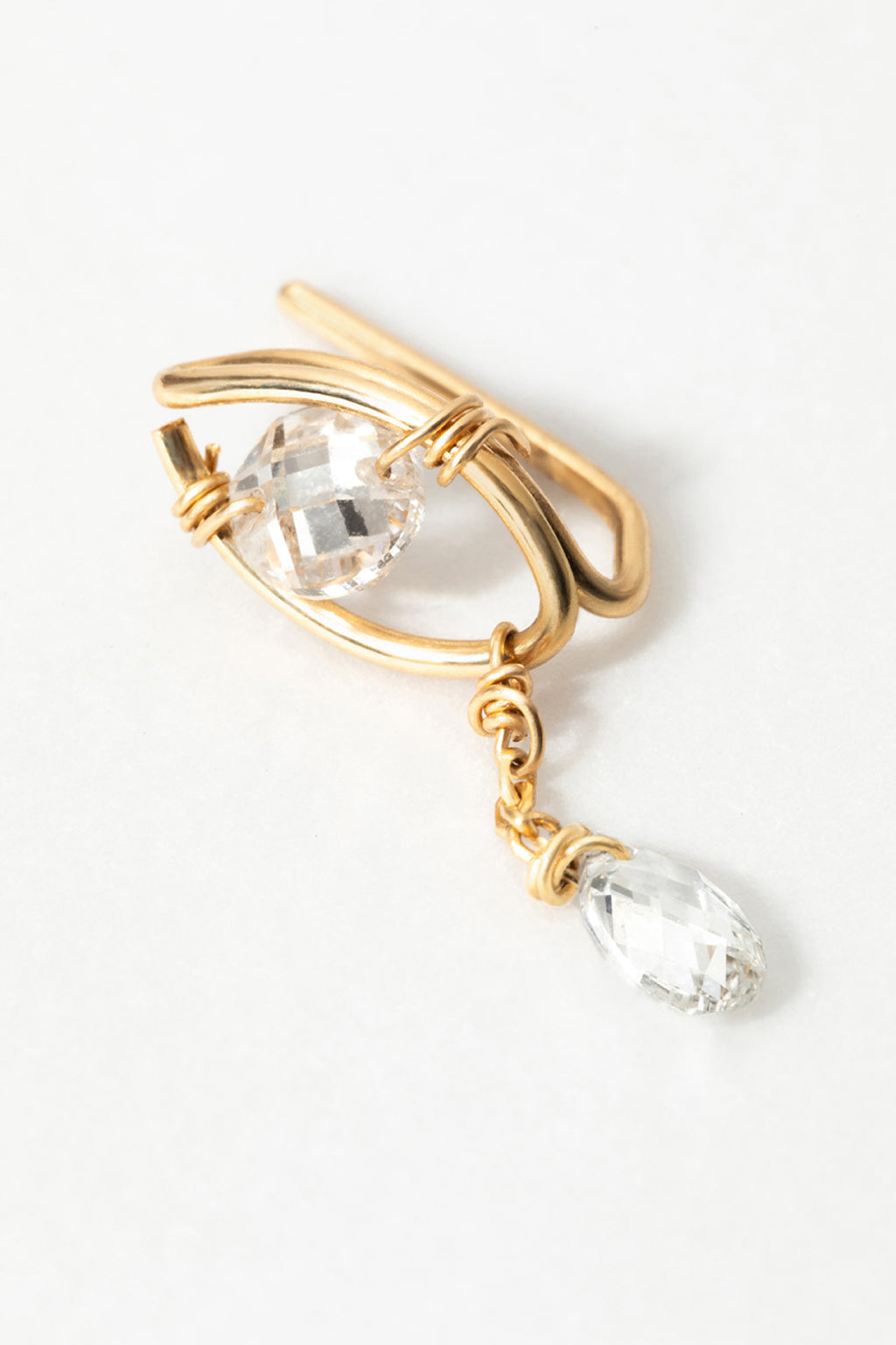 Climber Kamsa tassel - 750‰ gold white diamond