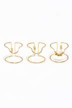 Nail ring trio set