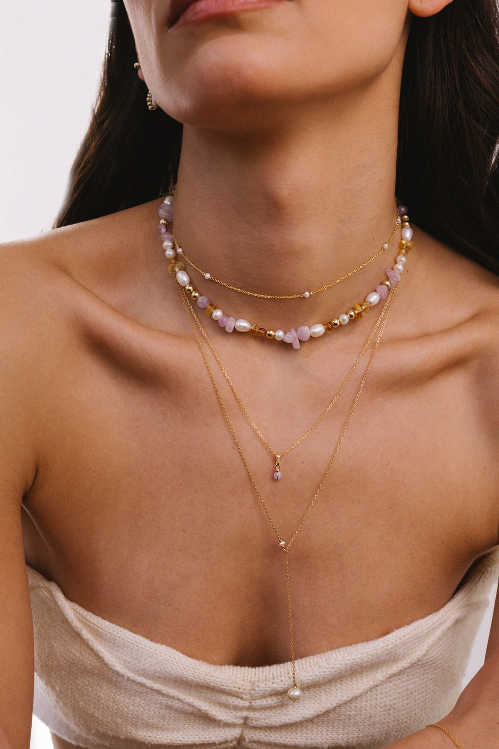 Vice versa necklace - Cultured pearl