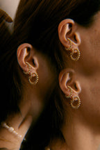 Beaded hoop earrings