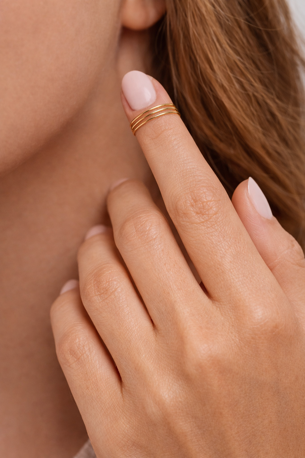 Multi-row phalanx ring