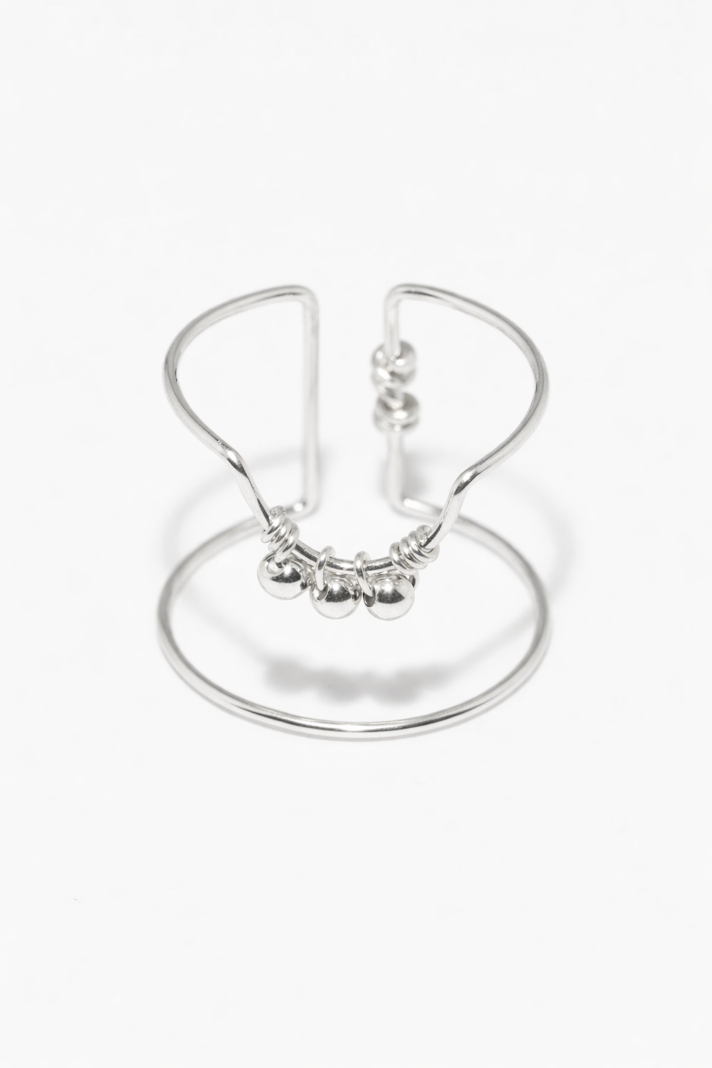 Weaving Nail Ring - Silver