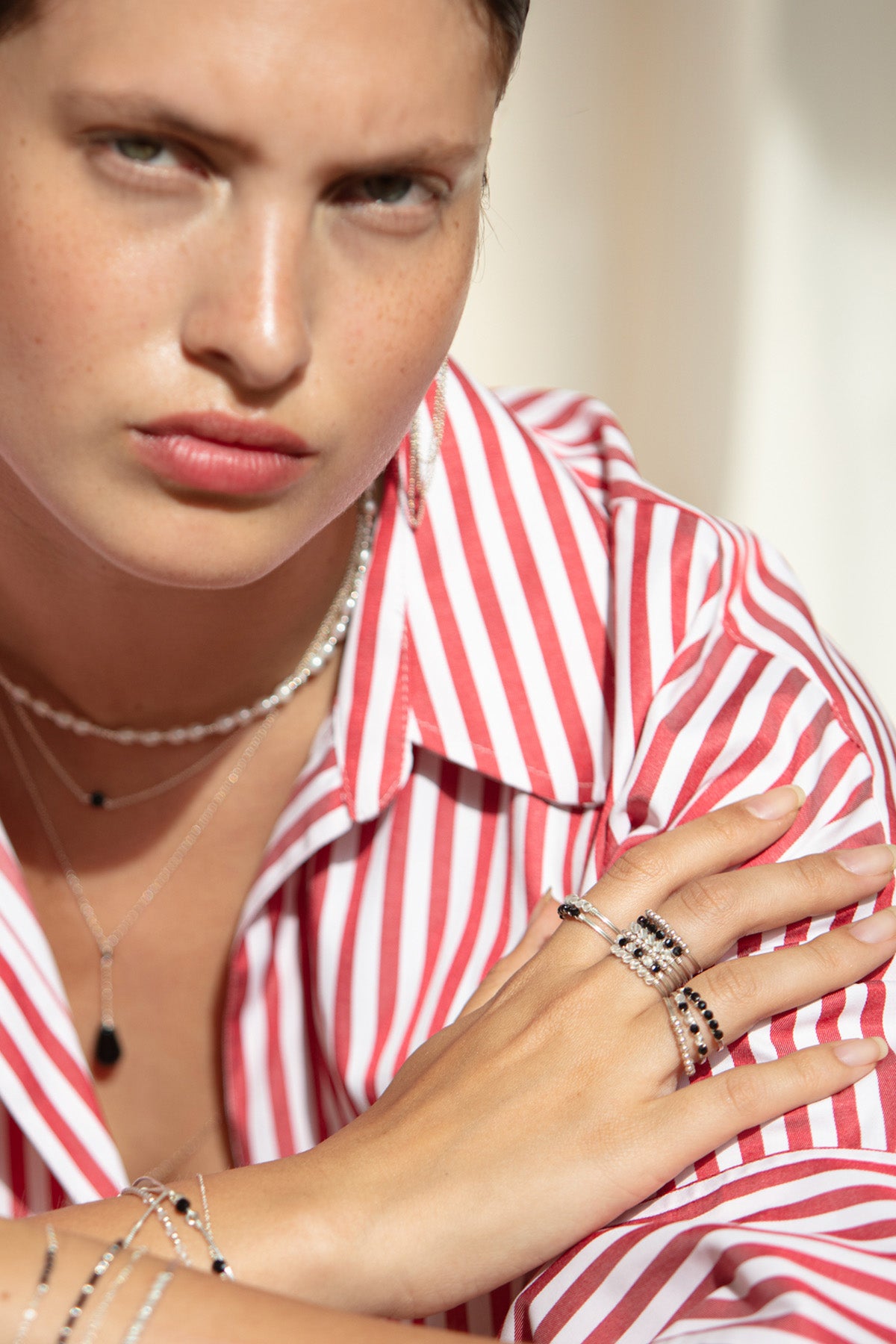 Pavé Ring - Rock crystal - Silver