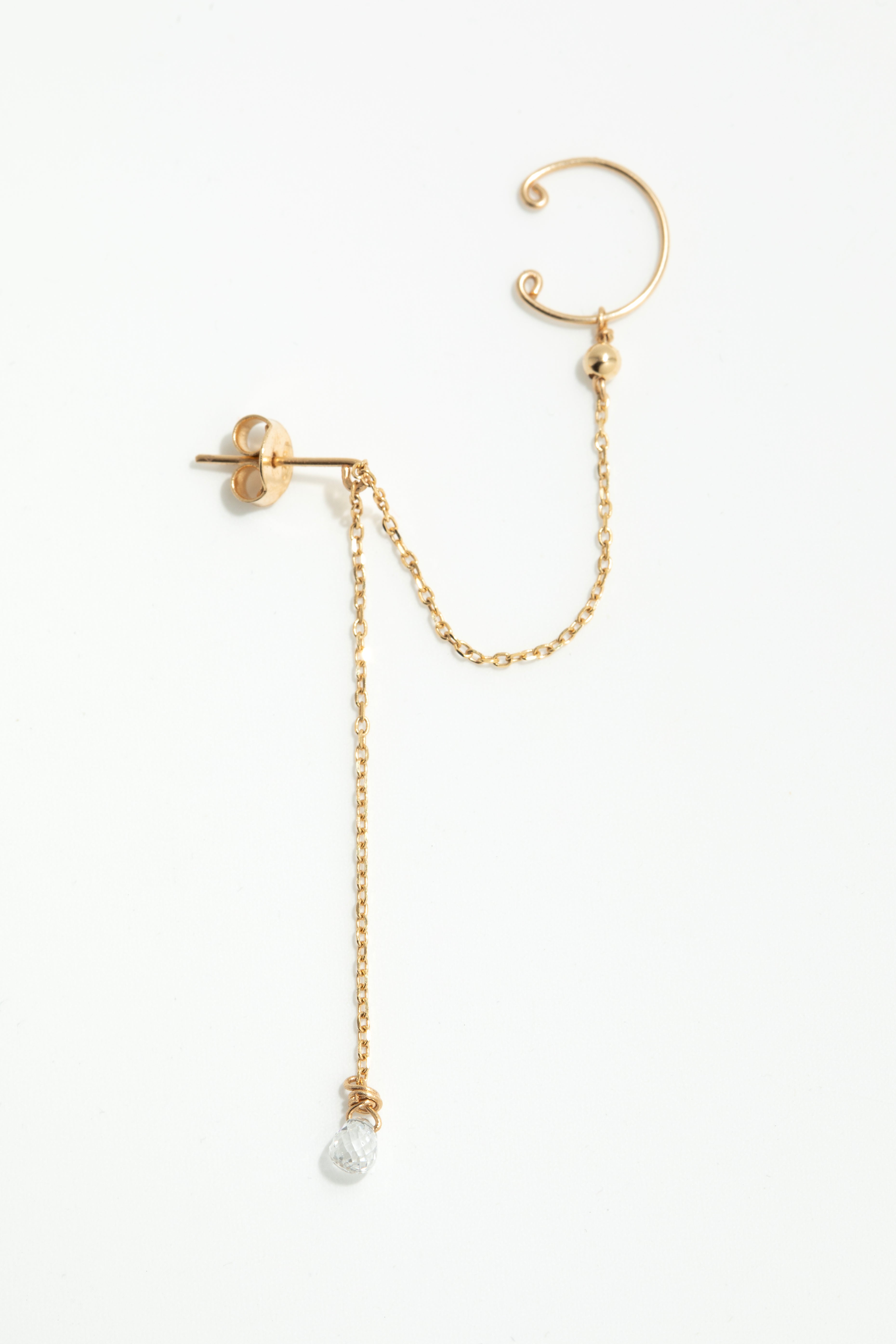 Cléa Earring – 750‰ Gold – White Diamond
