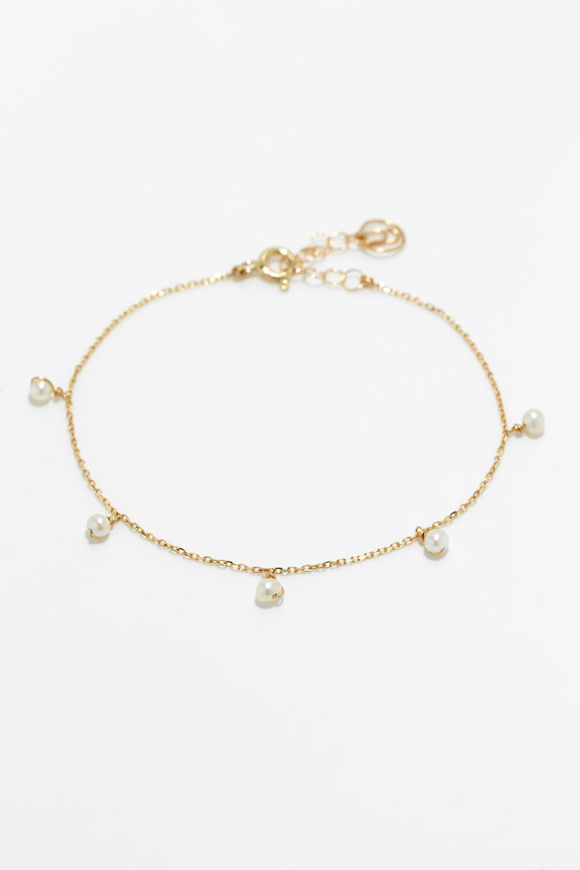 Sofia Bracelet - 750‰ Gold - Cultured pearl