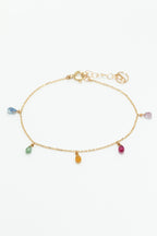 Sofia tassel chain bracelet - 750‰ Gold Sapphire