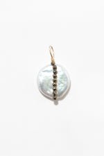 Large Cowrie Pendant - Pyrite