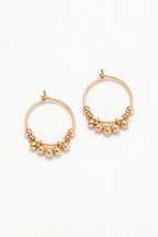 Mini lace hoop earrings