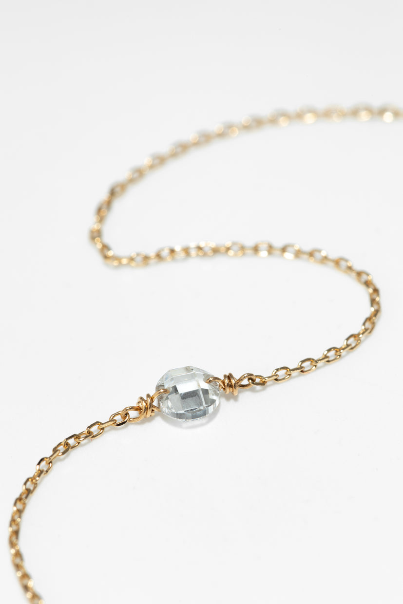 Oriana chain bracelet - 750‰ gold White diamond
