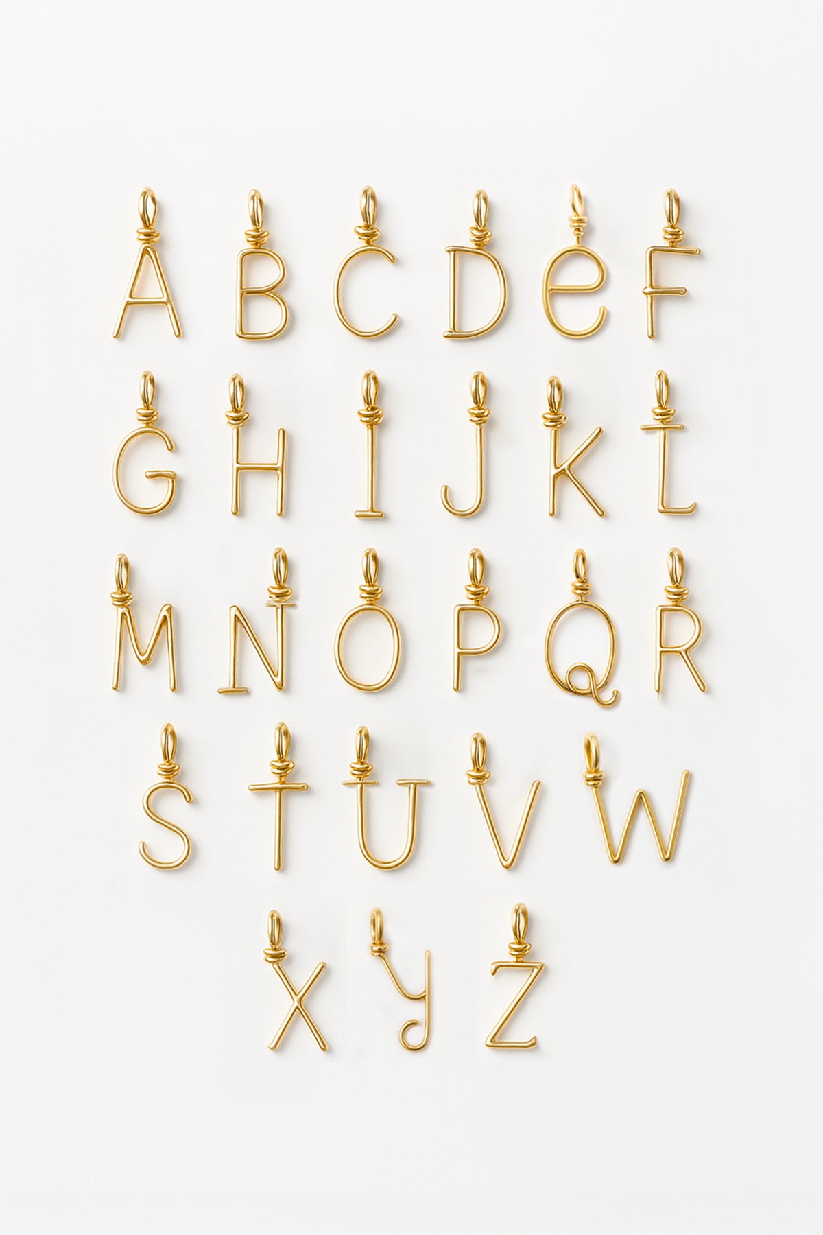 Personalized letter necklace